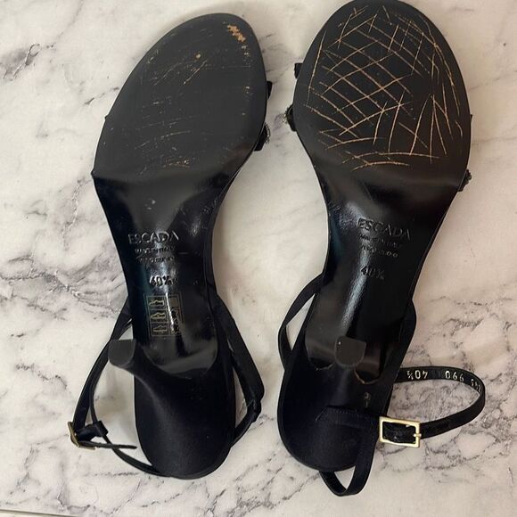 Escada Rhinestone Embellished Heels 40.5 - Picture 4 of 7